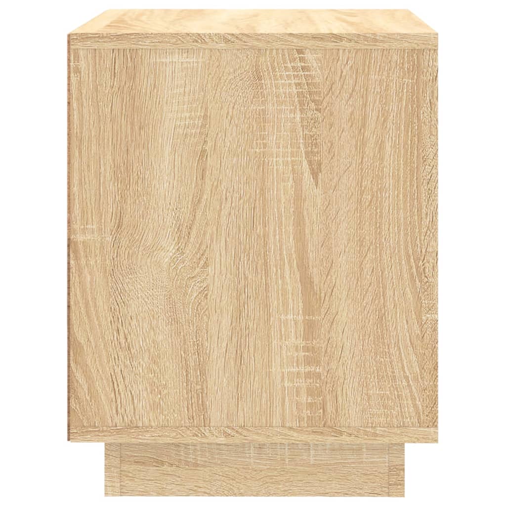 Nattbord 2 stk sonoma eik 44x35x45 cm konstruert tre