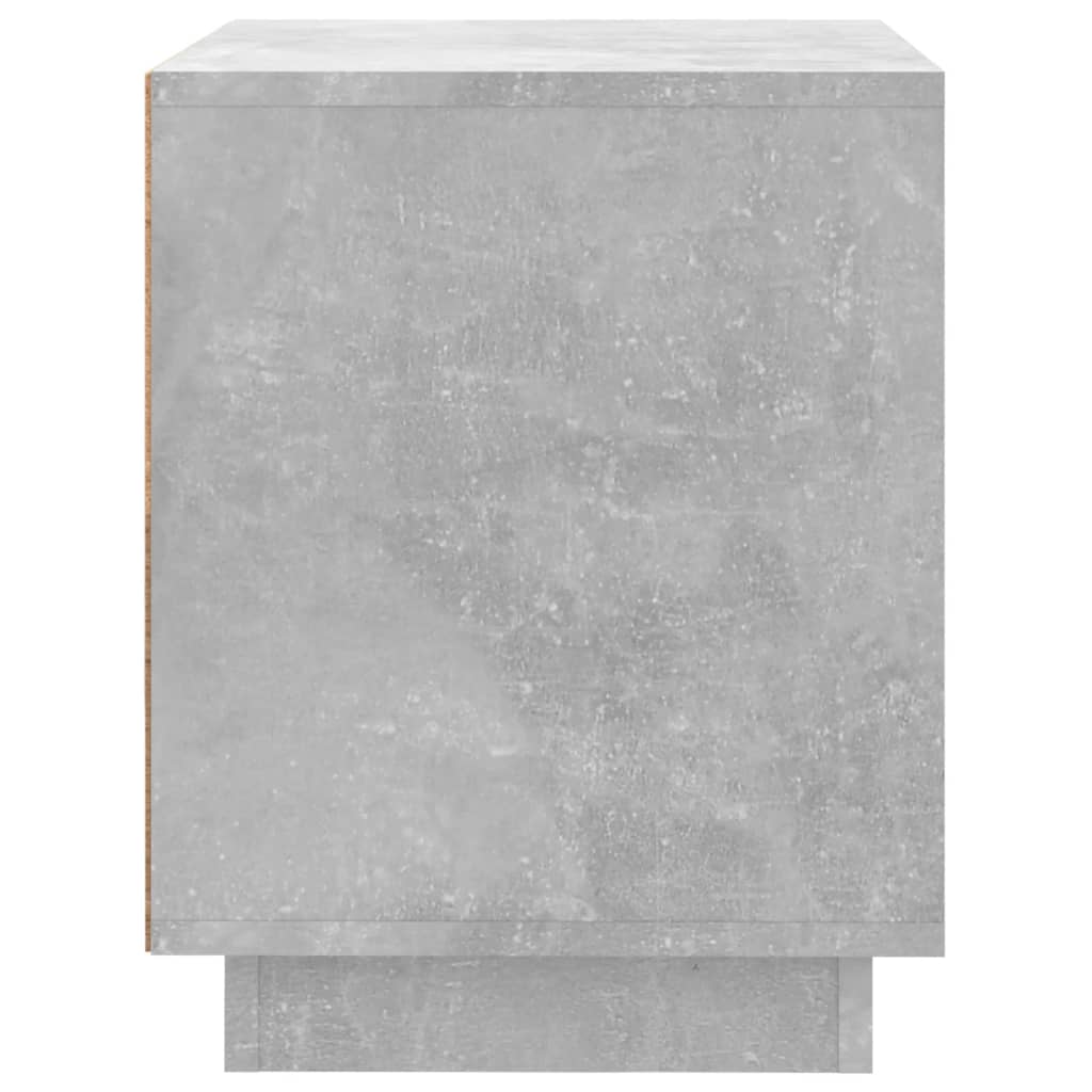 Nattbord 2 stk betonggrå 44x35x45 cm konstruert tre