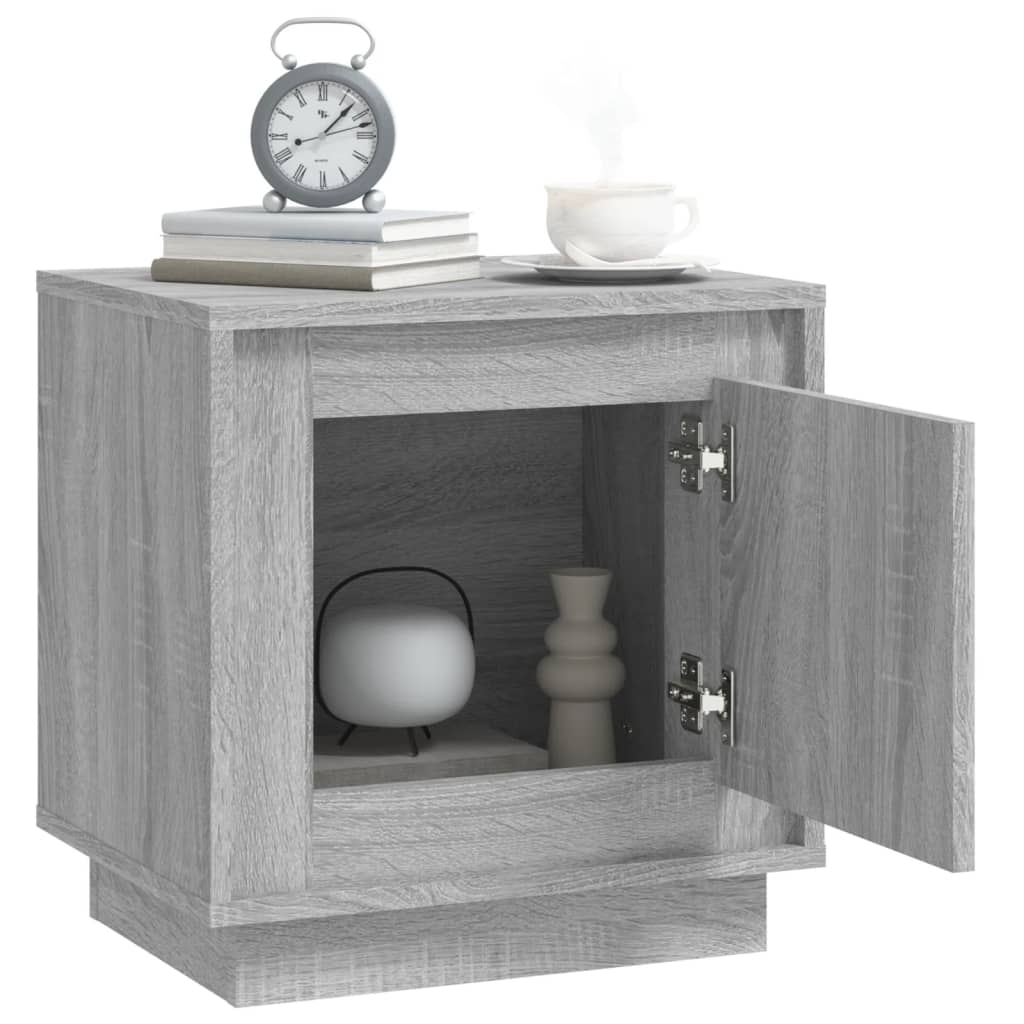 Nattbord sonoma eik 44x35x45 cm konstruert tre
