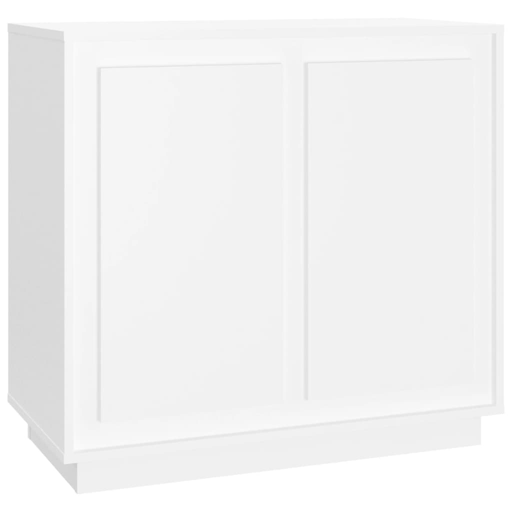 Skjenk hvit 80x34x75 cm konstruert tre