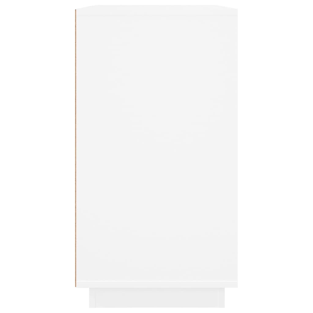 Skjenk hvit 80x34x75 cm konstruert tre