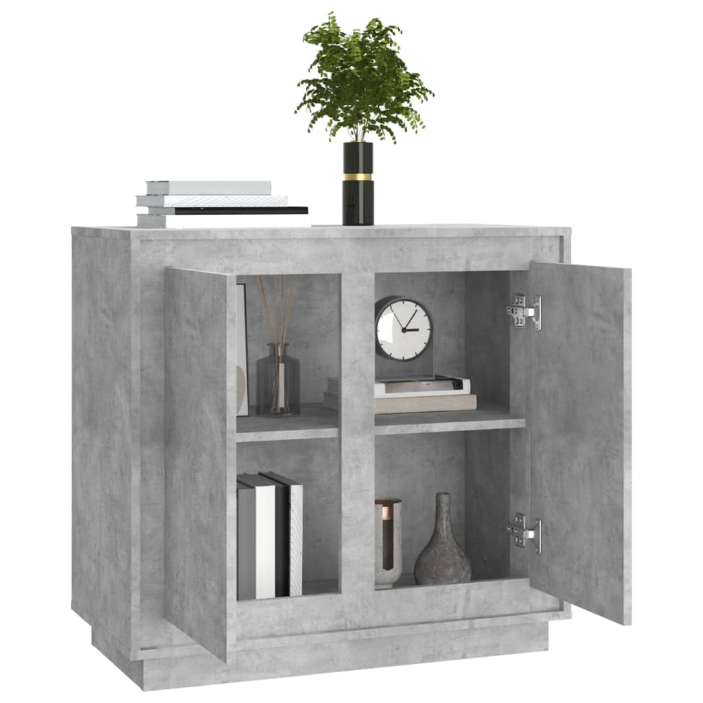 Skjenk betonggrå 80x34x75 cm konstruert tre