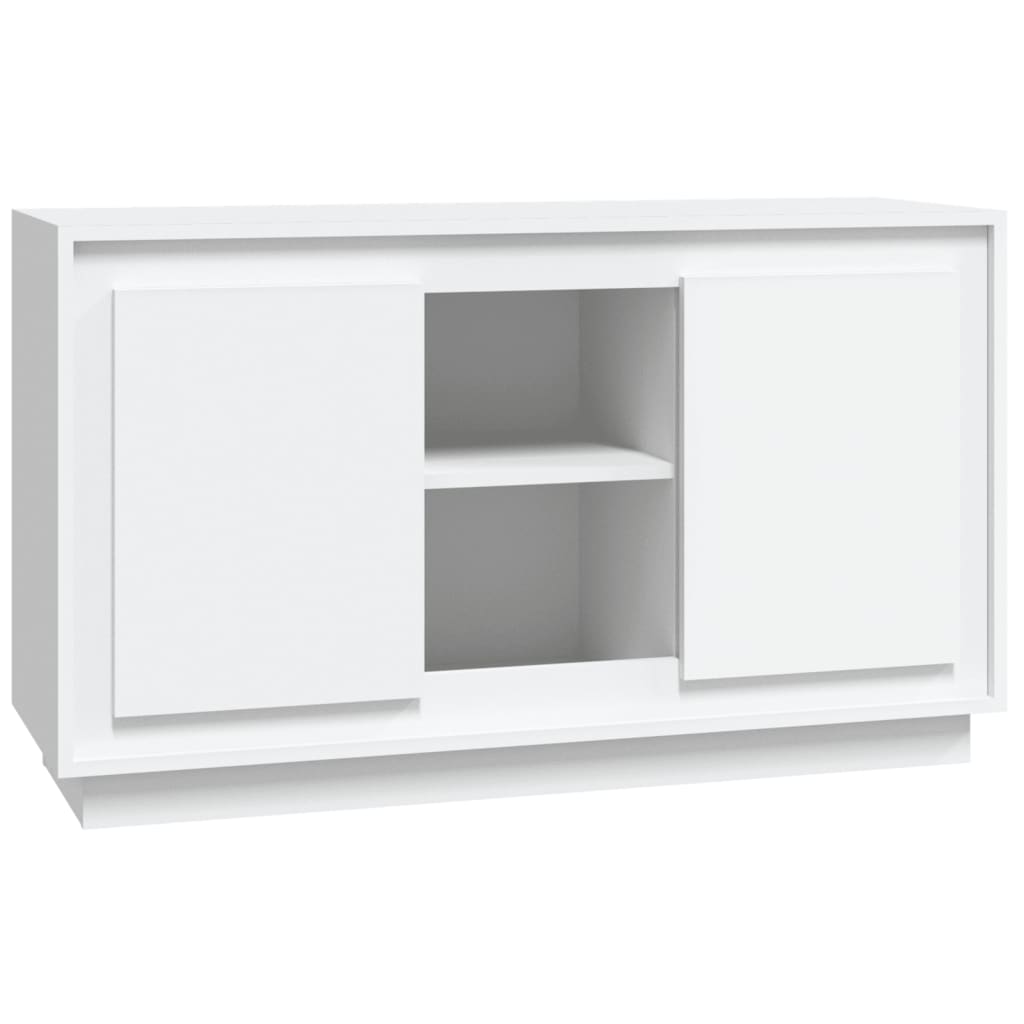 Skjenk hvit 102x35x60 cm konstruert tre