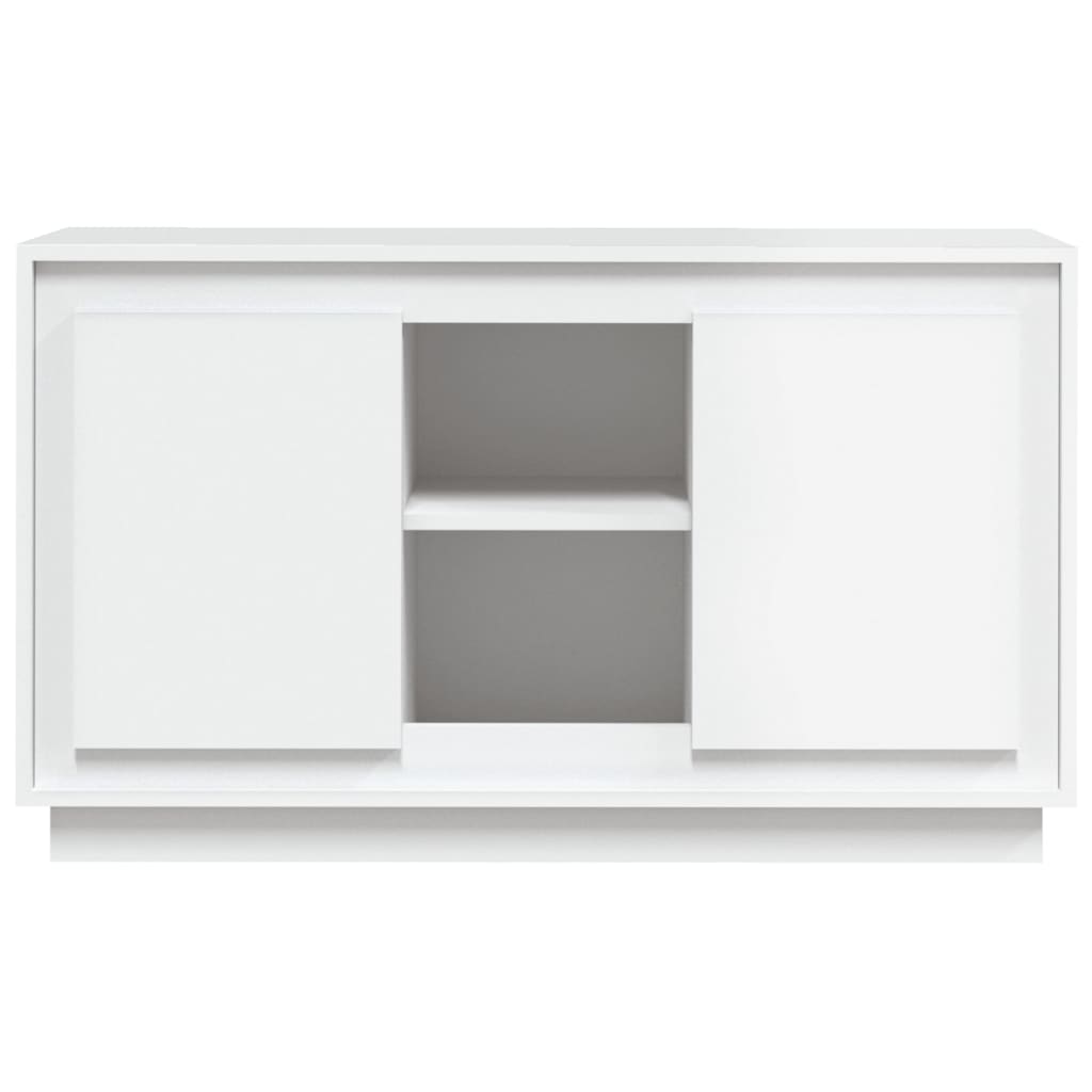 Skjenk hvit 102x35x60 cm konstruert tre