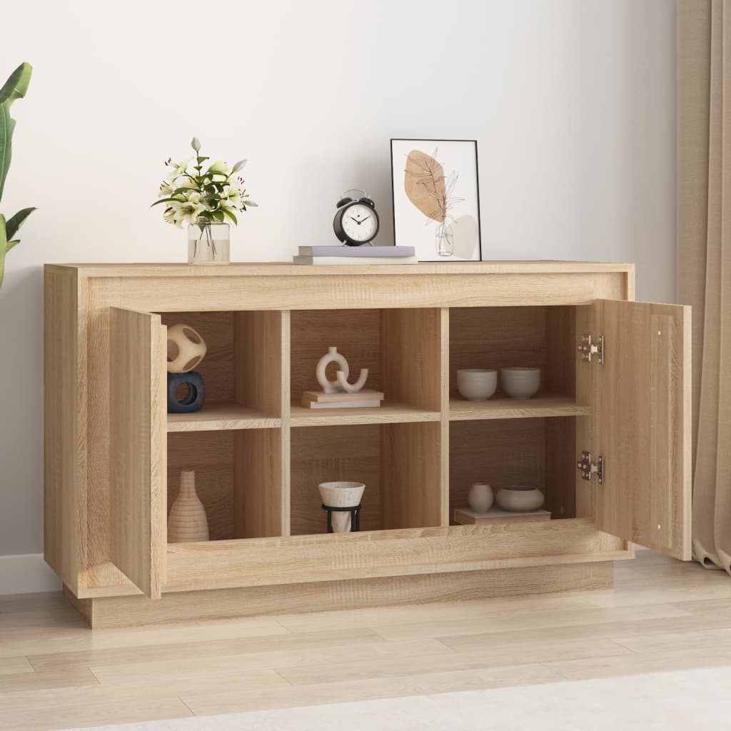 Skjenk sonoma eik 102x35x60 cm konstruert tre vidaXL