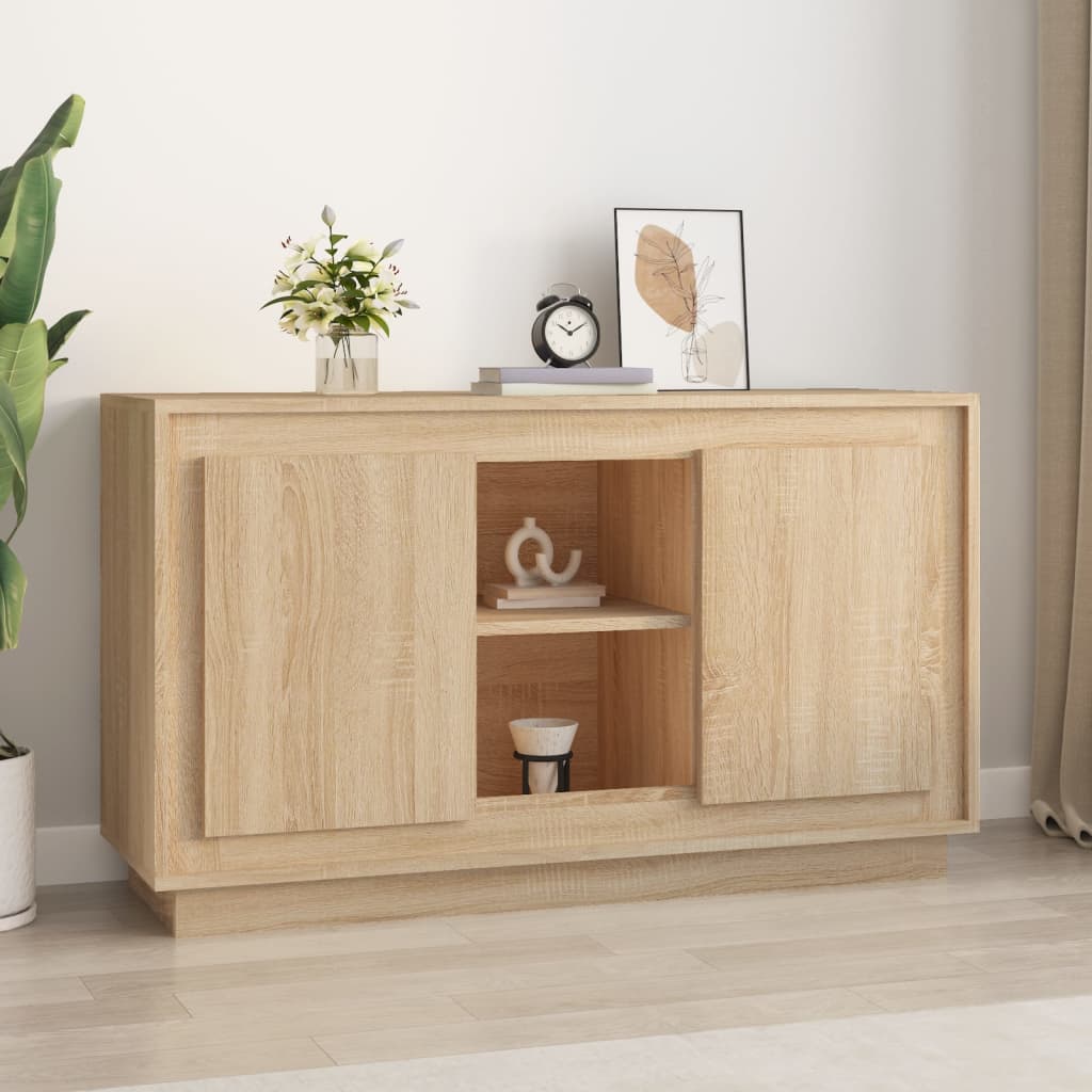 Skjenk sonoma eik 102x35x60 cm konstruert tre vidaXL