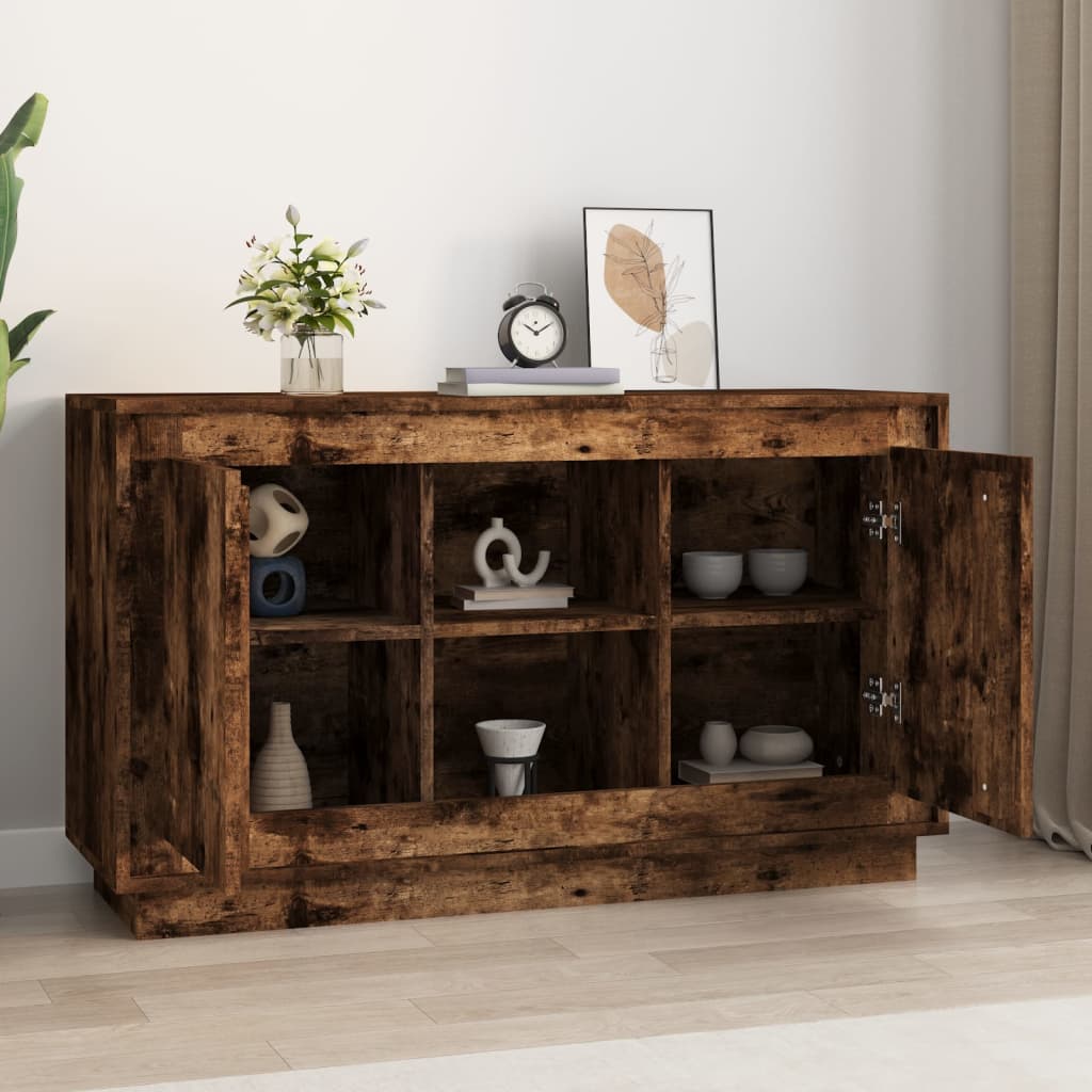 Skjenk røkt eik 102x35x60 cm konstruert tre