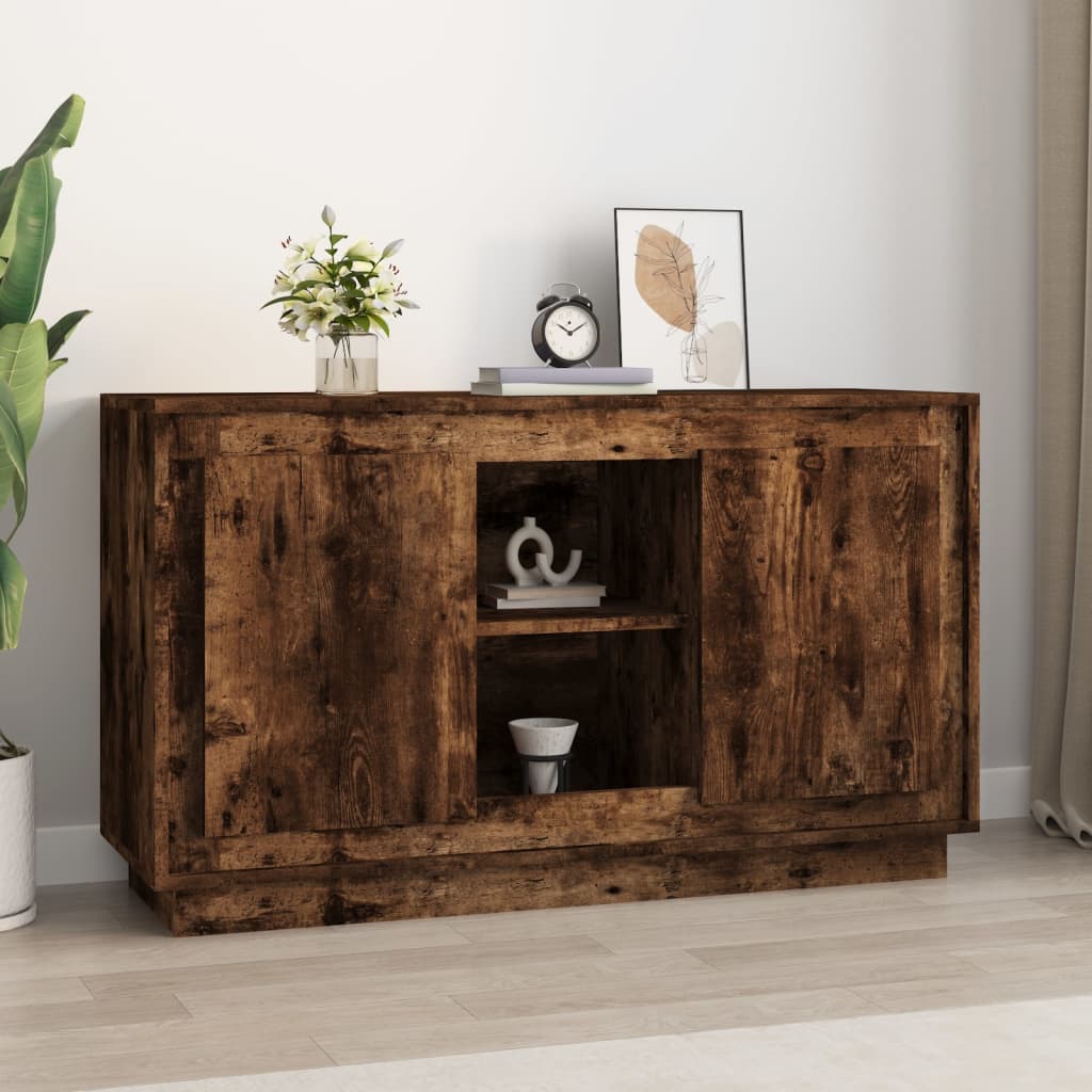 Skjenk røkt eik 102x35x60 cm konstruert tre