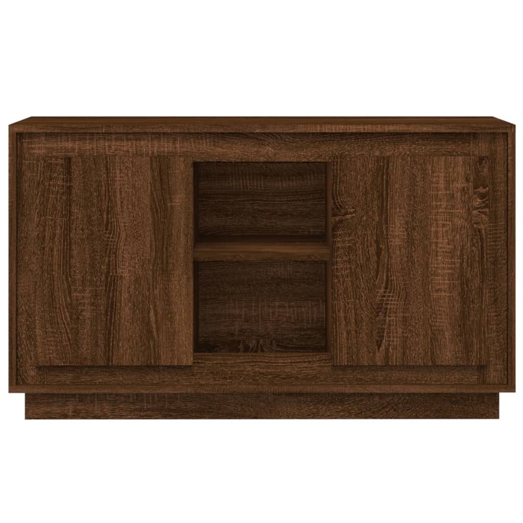 Skjenk brun eik 102x35x60 cm konstruert tre