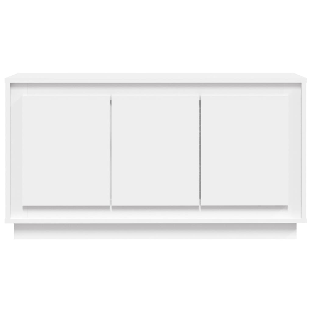 Skjenk hvit 102x35x55 cm konstruert tre