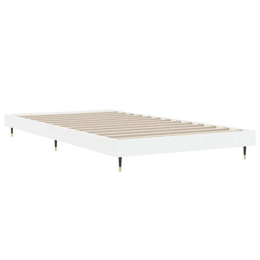 Sengeramme hvit 90x200 cm konstruert tre