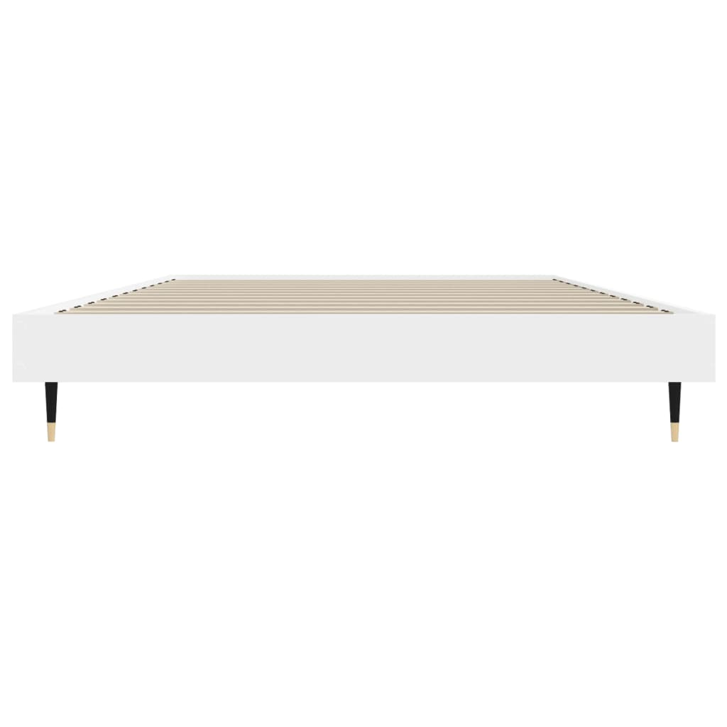 Sengeramme hvit 90x200 cm konstruert tre
