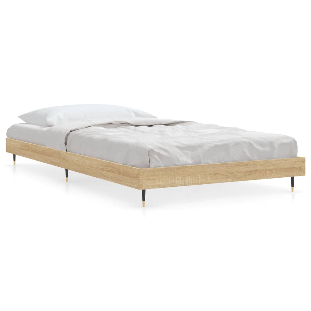 Sengeramme uten madrass sonoma eik 90x200 cm konstruert tre