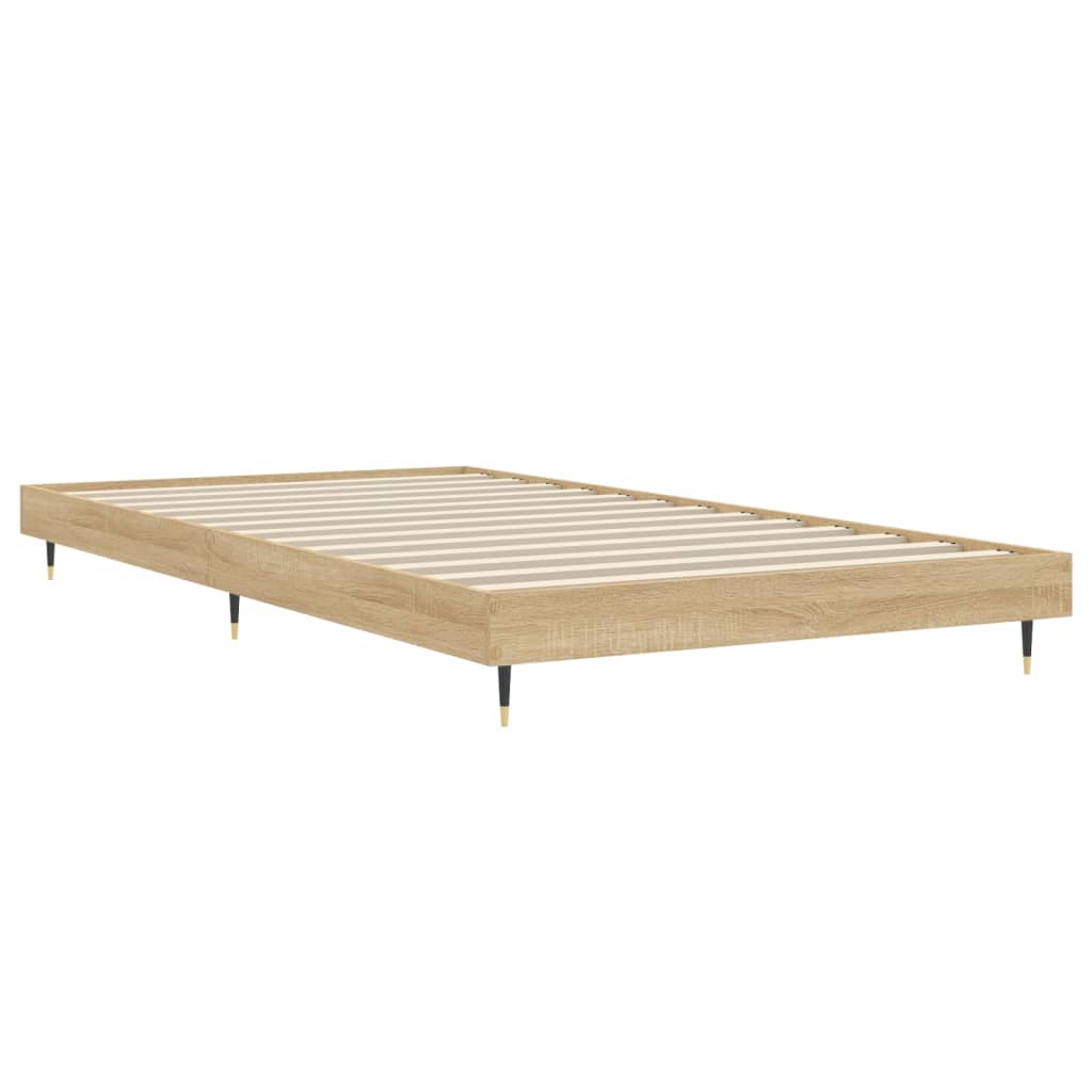 Sengeramme uten madrass sonoma eik 90x200 cm konstruert tre