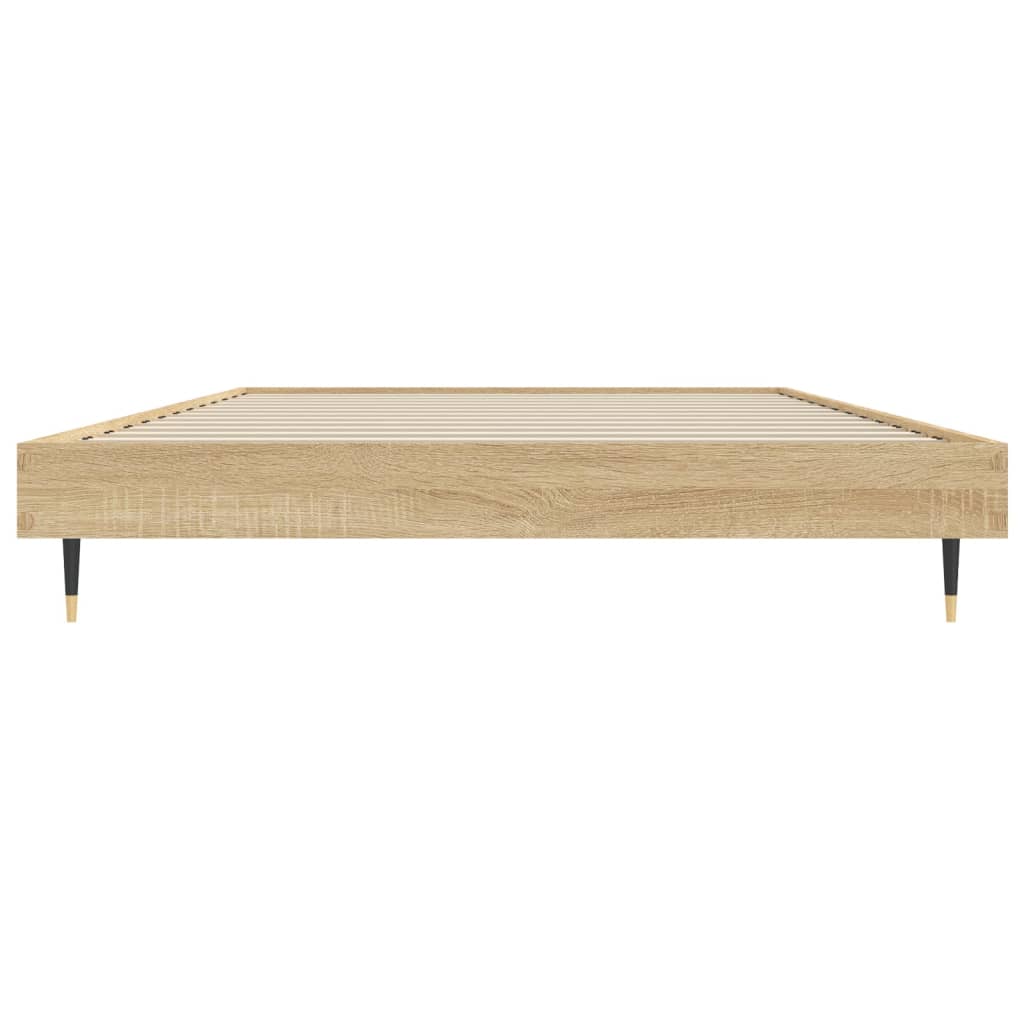 Sengeramme uten madrass sonoma eik 90x200 cm konstruert tre