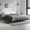 Sengeramme brun eik 135x190 cm konstruert tre