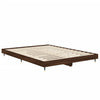 Sengeramme brun eik 135x190 cm konstruert tre