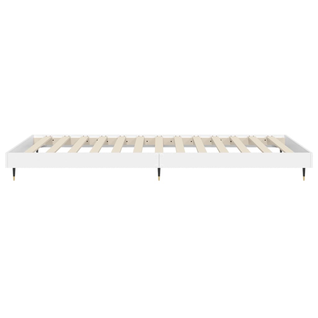 Sengeramme hvit 75x190 cm konstruert tre
