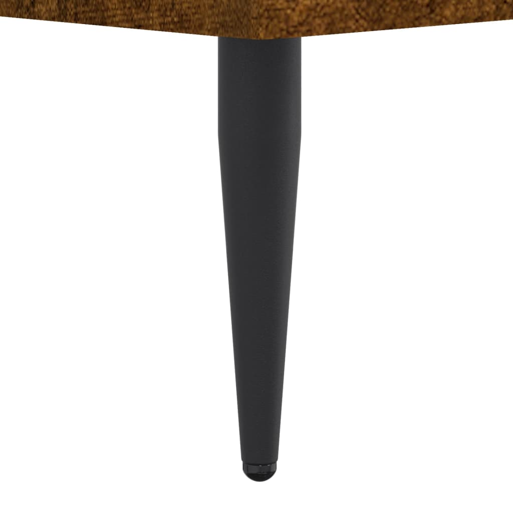 Sengeramme uten madrass madrass røkt eik 200x200 cm