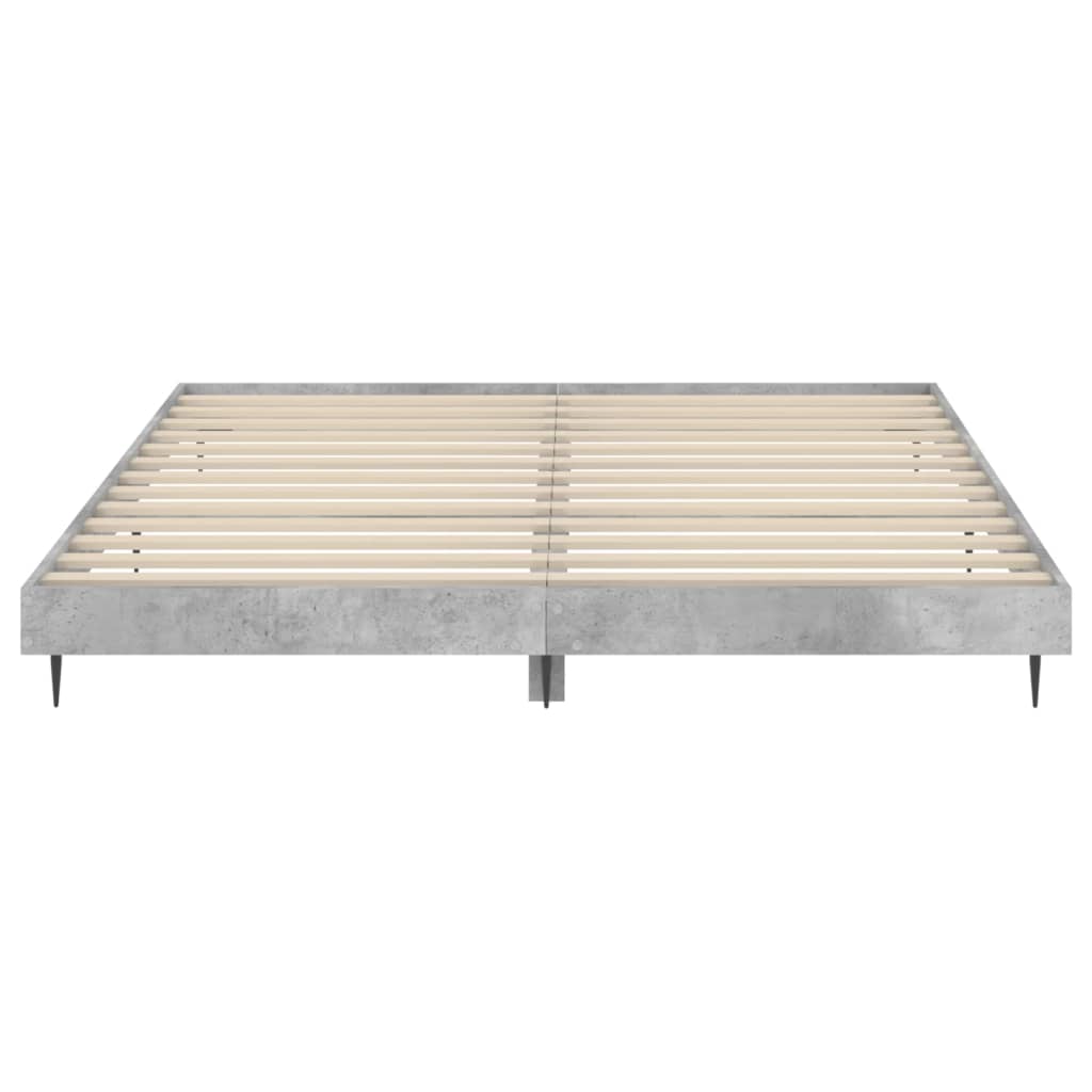 Sengeramme betonggrå 160x200 cm konstruert tre