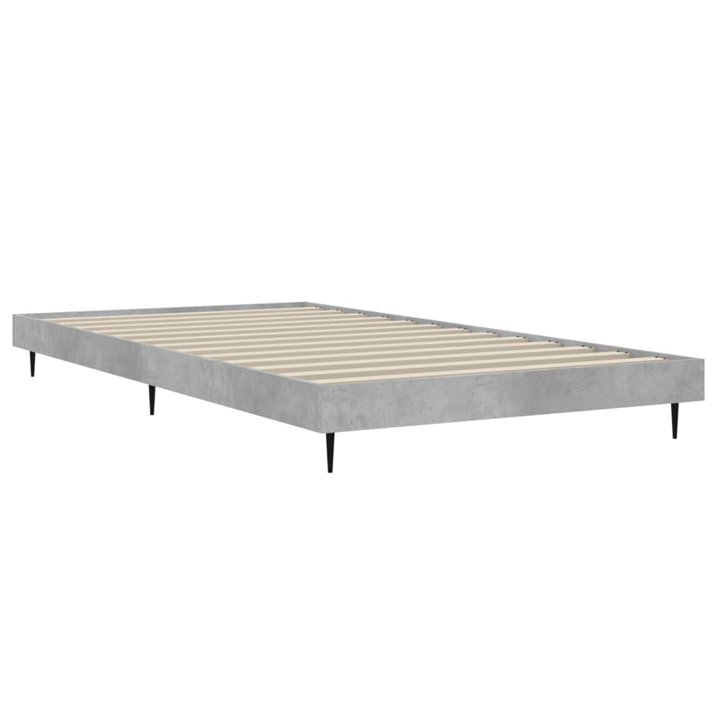 Sengeramme betonggrå 90x190 cm konstruert tre