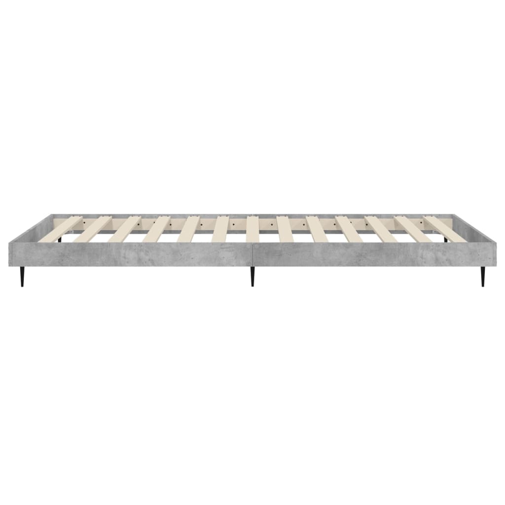 Sengeramme betonggrå 90x190 cm konstruert tre