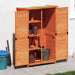 Hageredskapsbod brun 83x57x140 cm heltre furu
