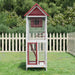 Fuglehus mocca 60x58,5x160 cm heltre furu