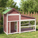 Hundekennel mocca 143x60,5x109 cm heltre furu