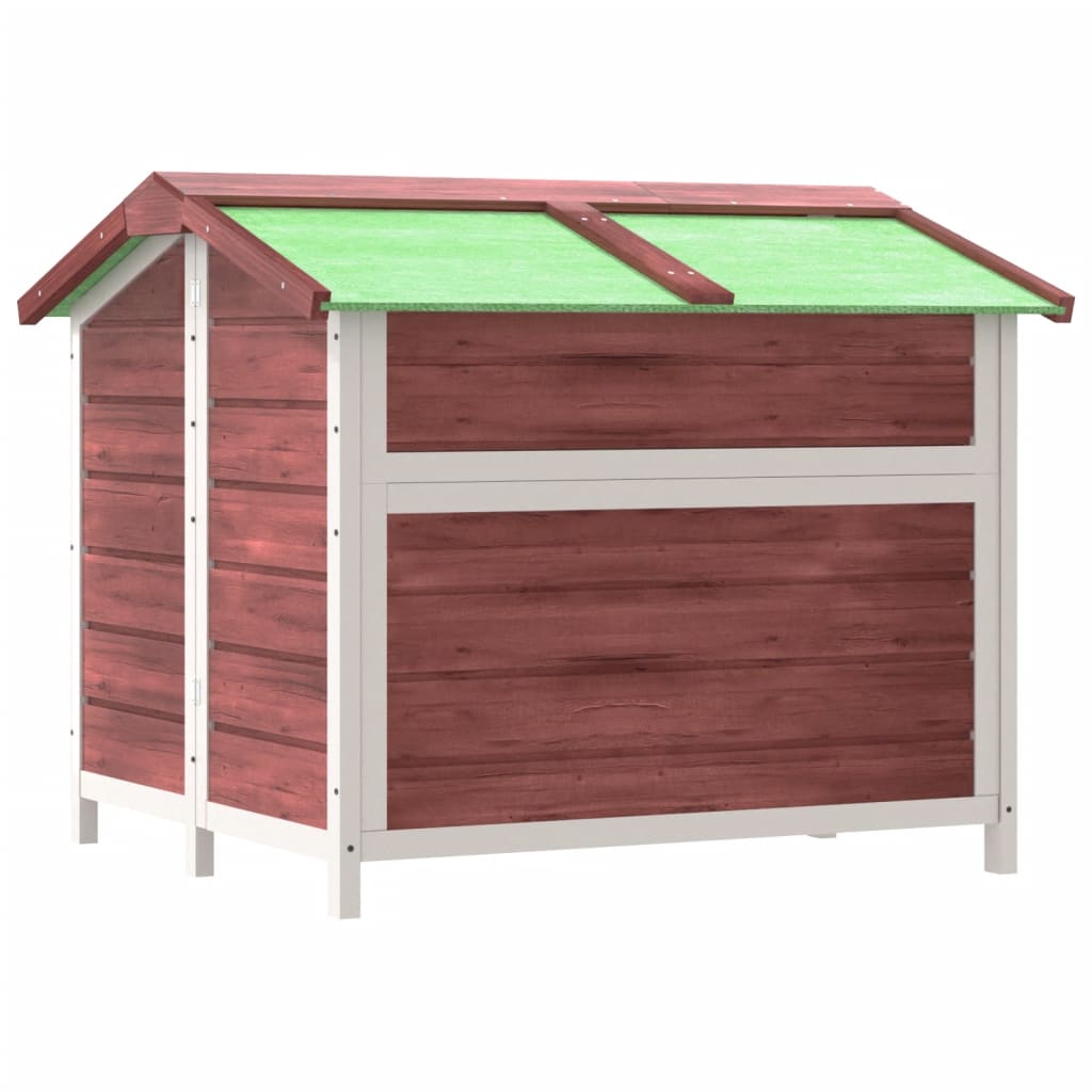 Hundekennel mocca 96x87x80,5 cm heltre furu