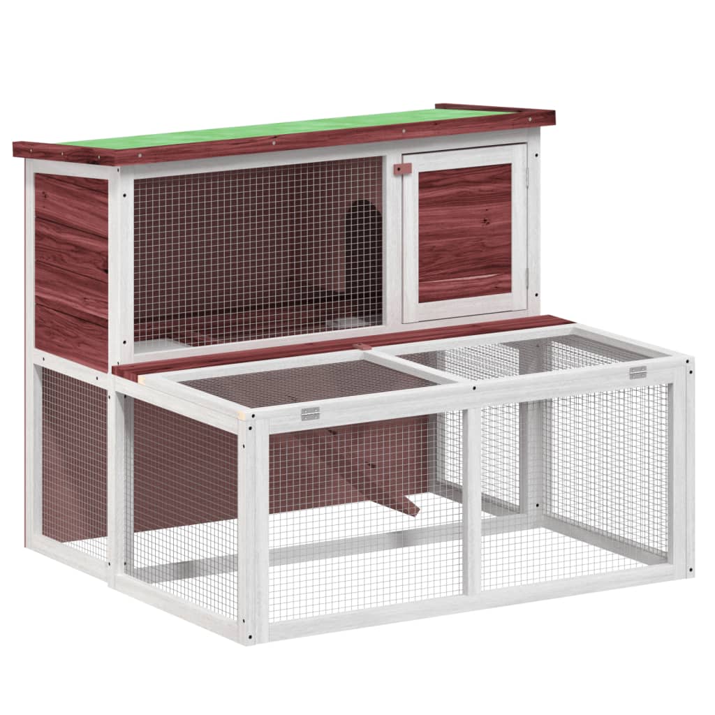 Kaninbur mocca 102x90x84,5 cm heltre furu