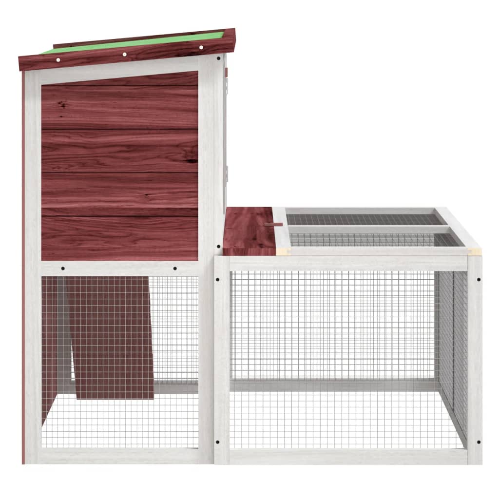 Kaninbur mocca 102x90x84,5 cm heltre furu