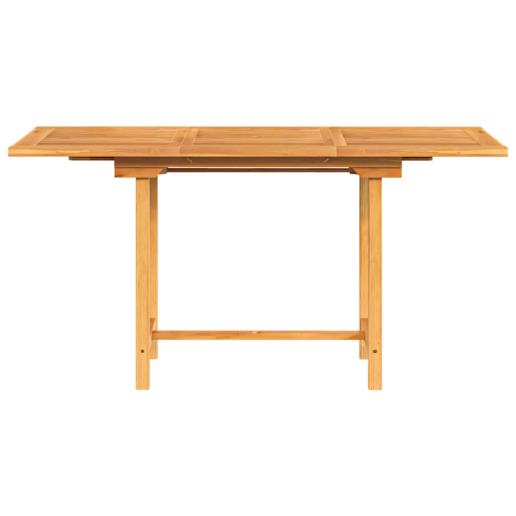 Uttrekkbart hagebord 110-160x80x75 cm heltre teak