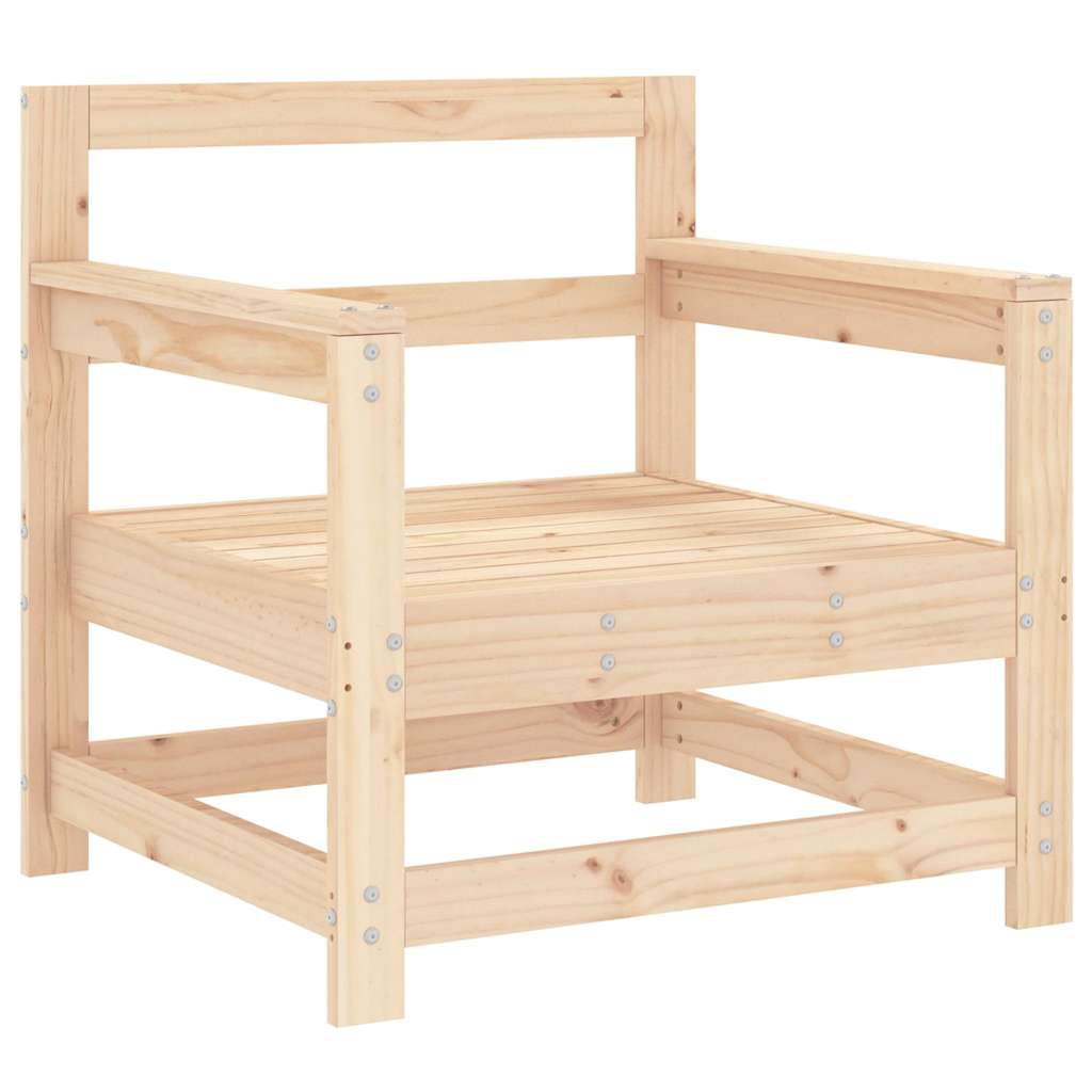 Hagestoler med puter 2 stk heltre furu