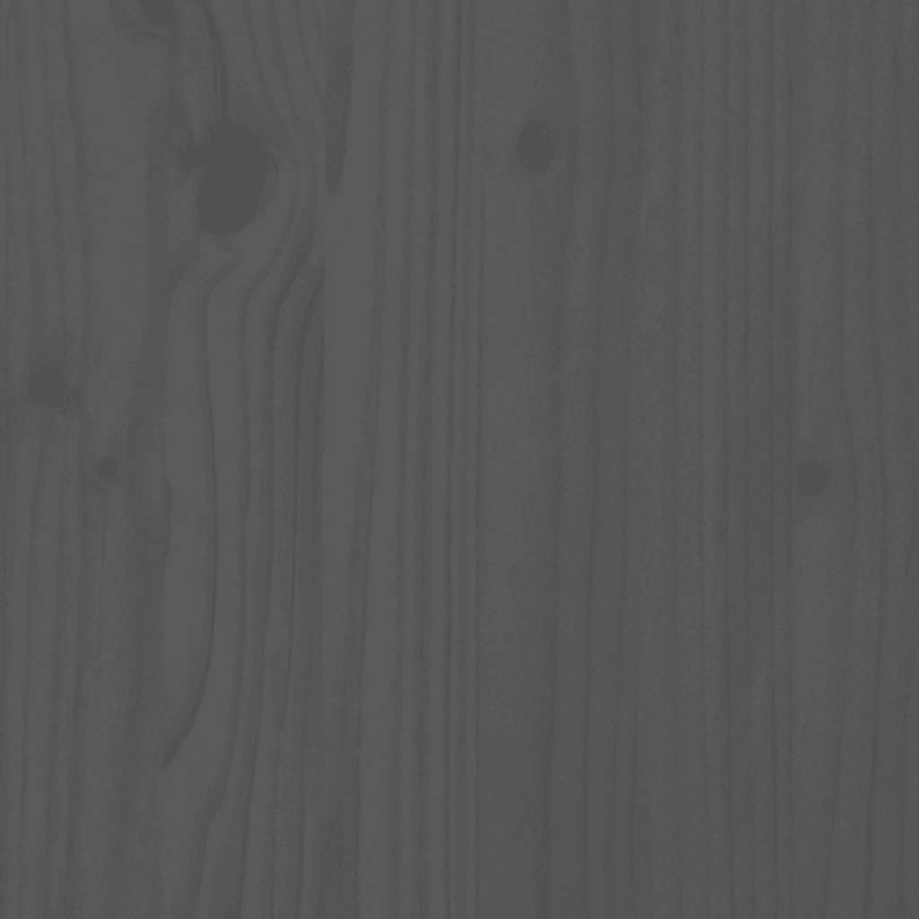 Utendørs fotskamler med puter 2 stk grå heltre furu