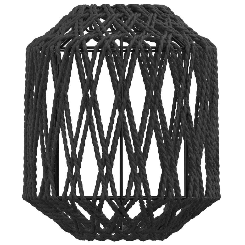 Lampeskjerm svart Ø23x28 cm jern og papir