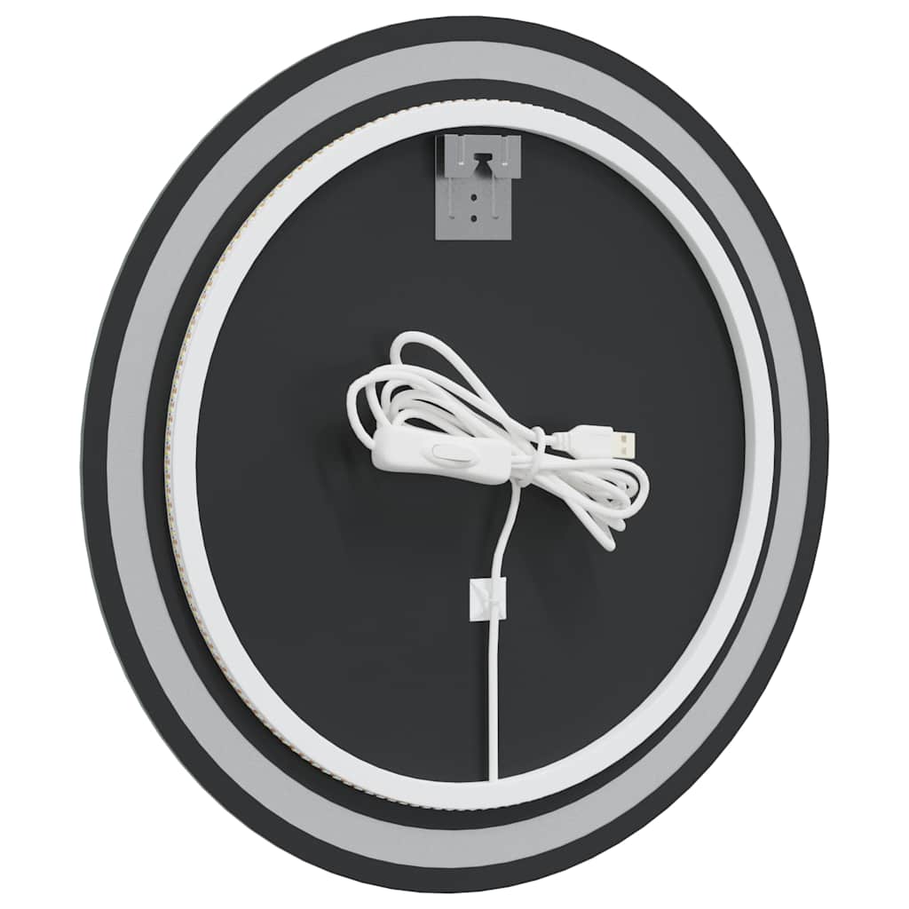 LED-baderomsspeil 60 cm rundt