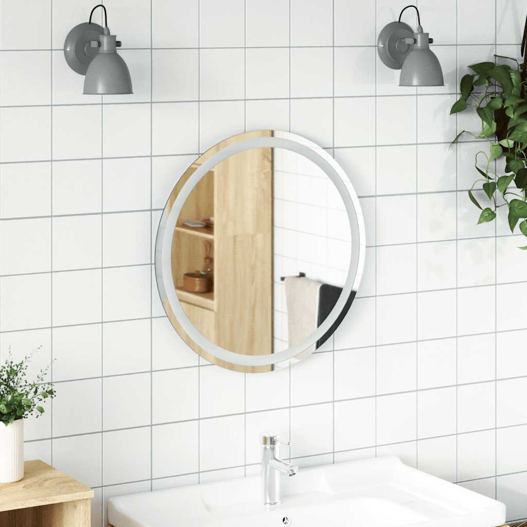 LED-baderomsspeil 60 cm rundt