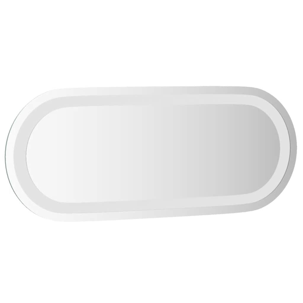 LED-baderomsspeil 50x20 cm oval