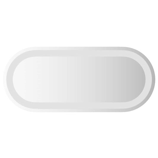 LED-baderomsspeil 60x25 cm oval
