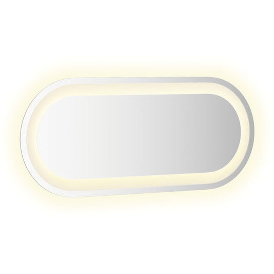 LED-baderomsspeil 60x25 cm oval