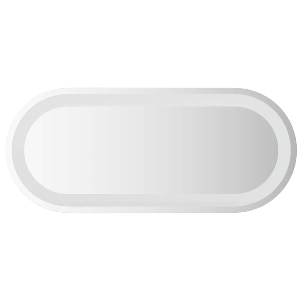 LED-baderomsspeil 70x30 cm oval