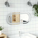 LED-baderomsspeil 70x30 cm oval