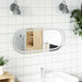LED-baderomsspeil 80x35 cm oval