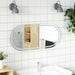 LED-baderomsspeil 100x45 cm oval