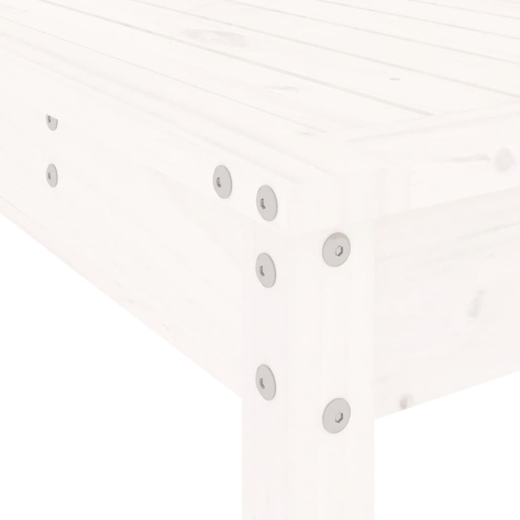 Hagespisestue 5 deler hvit heltre furu
