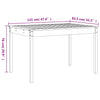 Hagespisestue 5 deler hvit heltre furu