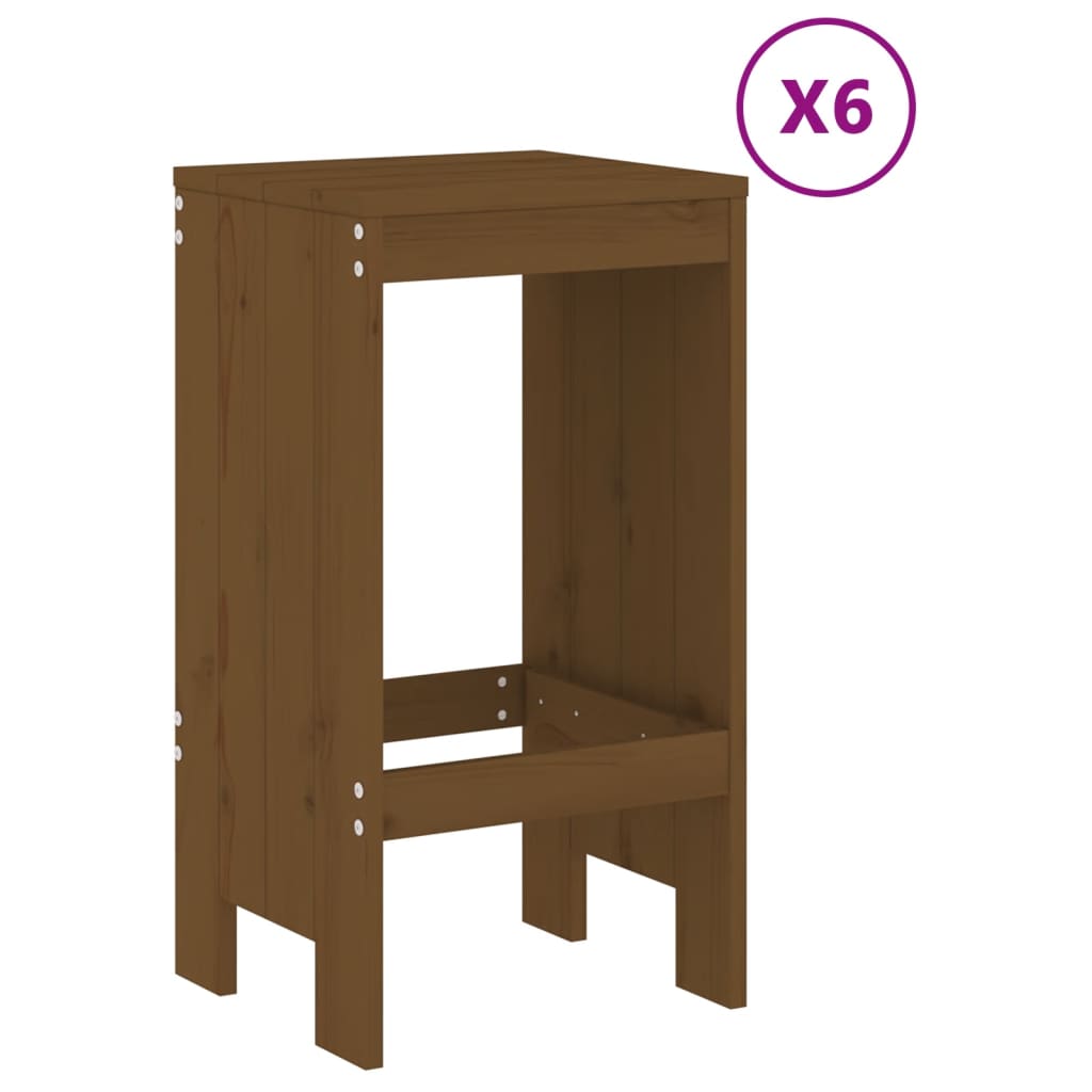 Hagebarsett 7 deler honningbrun heltre furu