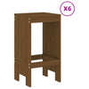 Hagebarsett 7 deler honningbrun heltre furu