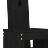 Hagebarsett 3 deler svart heltre furu